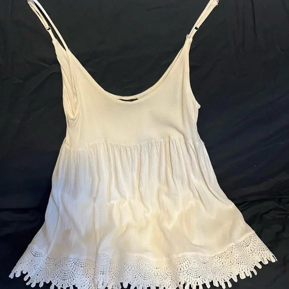 Lulus Rhiannon Ivory Lace Babydoll Dress - Picture 3 of 3